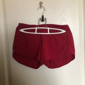 Lululemon speed shorts